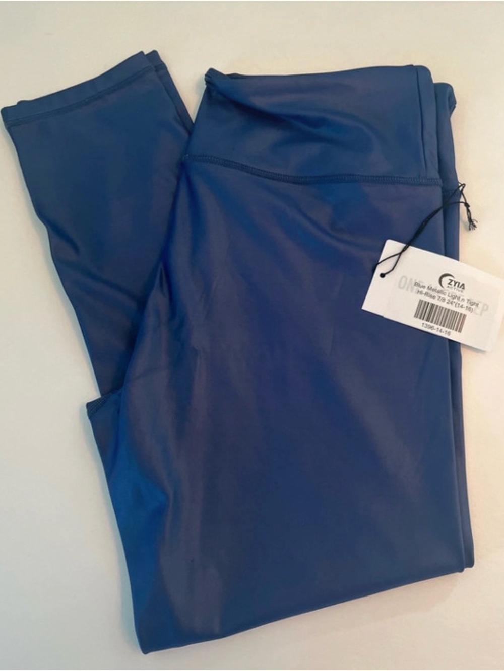 ZYIA Active Blue Metallic Light n Tight 7/8